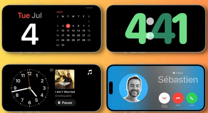 西固苹果手机维修分享iOS17横屏充电待机显示有什么好处 