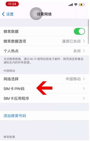 西固苹果14维修网分享如何给iPhone14的SIM卡设置密码 